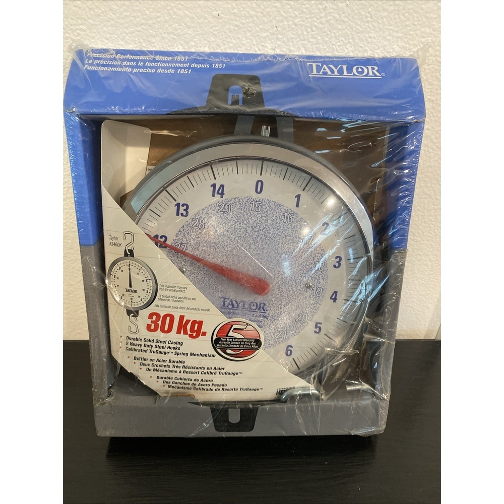 Taylor 60 Pound Heavy Duty Hanging Scale For Meat Fish Farm Store